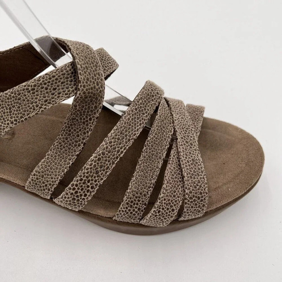 Dansko Women’s Strappy Sandals 40(9.5-10) Pebble LeatherTan Summer Ankle Strap - Picture 14 of 16